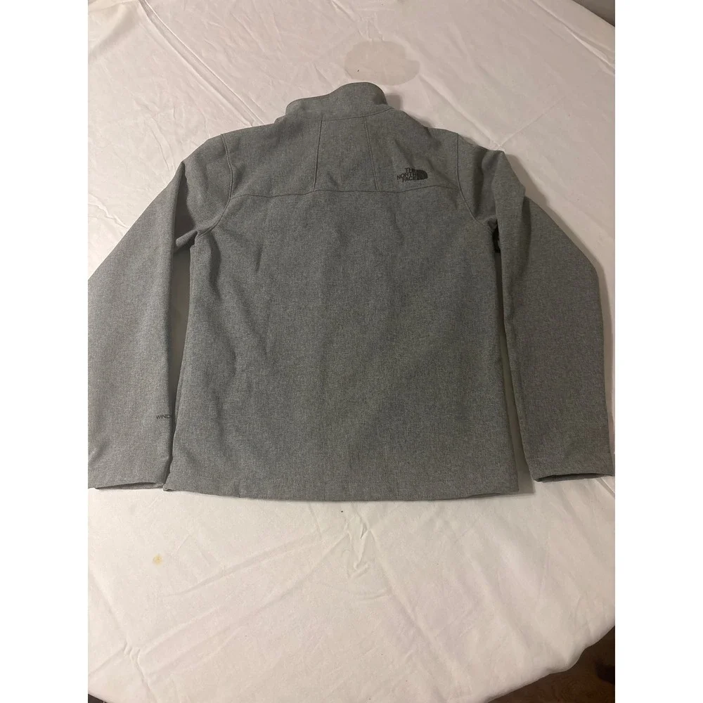 The North Face WindWall Softshell Jacket Mens M Gray Full Zip Outdoor